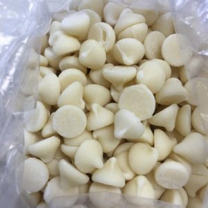 White 1000 count cookie bits
